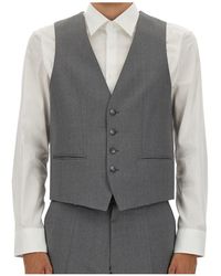 BOSS - Boss Single-Breasted V-Neck Waistcoat - Lyst