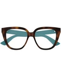 Gucci - Geometric-Frame Clear-Lens Glasses - Lyst