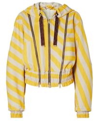 Fendi - Pequin Striped Hooded Jacket - Lyst