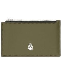 McQueen - Skull Printed Zip-Up Cardholder - Lyst