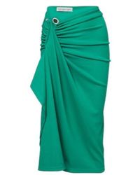 Christopher Esber - Crystal Pendant Jersey Midi Skirt - Lyst