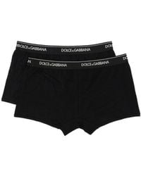 Dolce & Gabbana - Set Of Two Logo Waistband Boxers - Lyst
