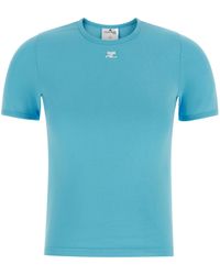 Courreges - Courrèges Signature Logo Crewneck T-Shirt - Lyst
