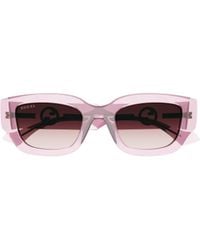 Gucci - Eyewear Rectangle Frame Sunglasses - Lyst