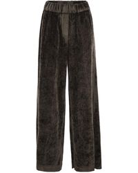 Peserico - Wide-Leg Corduroy Pants - Lyst