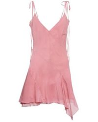 KNWLS - Spira Bias-Cut Silk-Blend Slip Dress - Lyst