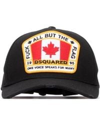 DSquared² - Flag Patch Distressed Baseball Cap - Lyst