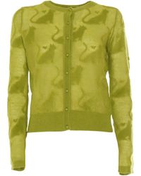 Max Mara - Studio Alvaro Buttoned Crewneck Cardigan - Lyst