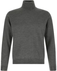 Zanone - Ribbed Turtleneck Knitted Sweater - Lyst