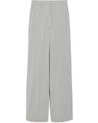 Max Mara - Pinstripe Wool Casual Trousers - Lyst