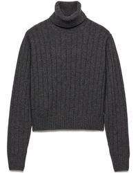 Prada - Re-Cashmere Turtleneck Sweater - Lyst