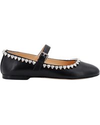 Mach & Mach - Mach Mach Embellished Buckle-Strap Audrey Ballerinas - Lyst