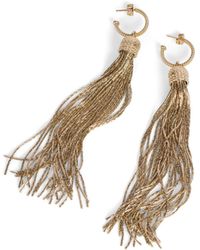 Balmain - Brass Tassel Earrings - Lyst