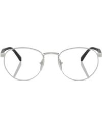 Prada - Eyewear Round Frame Glasses - Lyst
