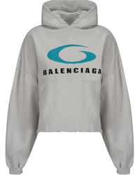 Balenciaga - Loop Sports Icon Hoodie - Lyst