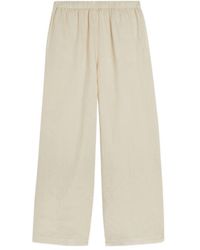 Aspesi - Elasticated Linen Trousers - Lyst
