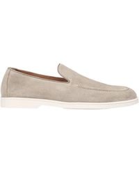 Doucal's - Minimalist Suede Loafers - Lyst