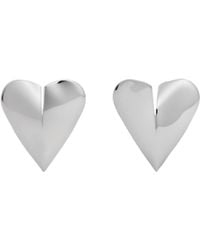 Alaïa - Alaïa Le Coeur Mini Torn Earrings - Lyst