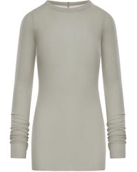 Rick Owens - Long Sleeved Knitted T-Shirt - Lyst
