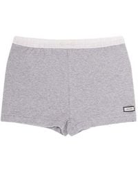Entire studios - Ribbed Elastic-Waist Shorts - Lyst