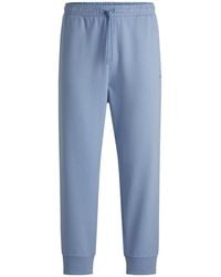 BOSS - Solid Color Curved Joggers - Lyst