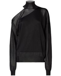Fendi - Silk Organza Jumper - Lyst