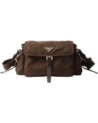 Prada - Explore Medium Re-Nylon Shoulder Bag With Flap - Lyst
