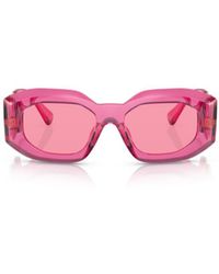Versace - Eyewear Rectangular Frame Sunglasses - Lyst