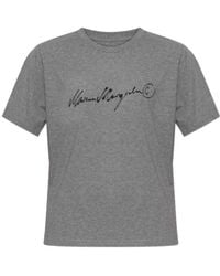 MM6 by Maison Margiela - Logo Print T-Shirt - Lyst