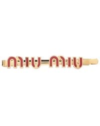 Miu Miu - Enameled Hair Clip - Lyst