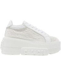 Casadei - Interwoven-Detailed Chunky Lace-Up Sneakers - Lyst