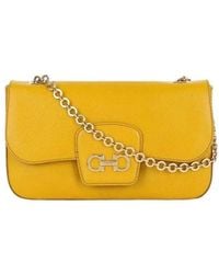 Ferragamo - Logo Shoulder Bag - Lyst