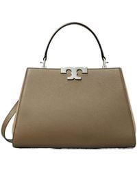 Tory Burch - Eleanor Logo Plaque Top Handle Bag - Lyst