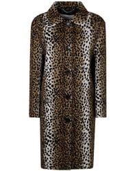Blumarine - Patterned Button-Up Coat - Lyst
