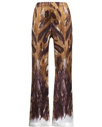 Marni - Graphic Printed High Waist Trousers - Lyst