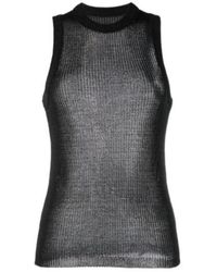 Low Classic - Semi-Sheer Sleeveless Top - Lyst