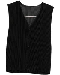 Homme Plissé Issey Miyake - Homme Plissé Issey Miyake Basics Open-Front Vest - Lyst