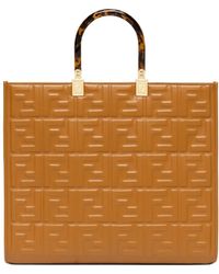 Fendi - Monogram Embossed Tote Bag - Lyst