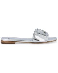 Fendi - Baguette Wide Band Slides - Lyst