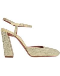 AMINA MUADDI - Crystal Decorated High Heels - Lyst