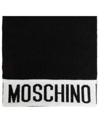 Moschino - Logo Intarsia Scarf - Lyst