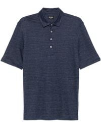 ZEGNA - Button-Up Polo Shirt - Lyst