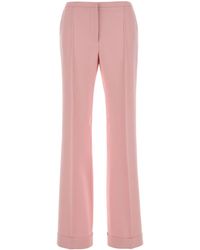 Alberta Ferretti - Straight-Leg Pleated Tailored Pants - Lyst