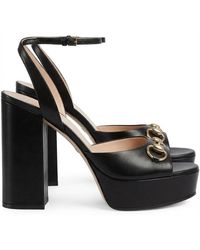Gucci - Horsebit Platform Sandals - Lyst