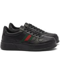 Gucci - Leather Sneaker - Lyst