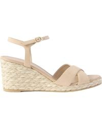 Stuart Weitzman - Dayna Suede Espadrille Wedge Sandals - Lyst