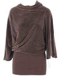 Rick Owens - Draped Cowl-Neck Top - Lyst