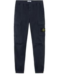 Stone Island - Compass Patch Cargo Trousers - Lyst
