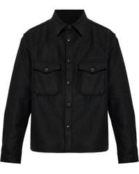 AllSaints - Collared Long-Sleeved Shirt - Lyst