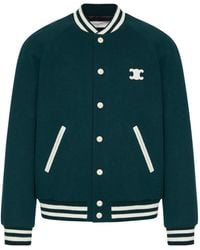 Celine Oversized Hooded Teddy Jacket in Blue for Men | Lyst